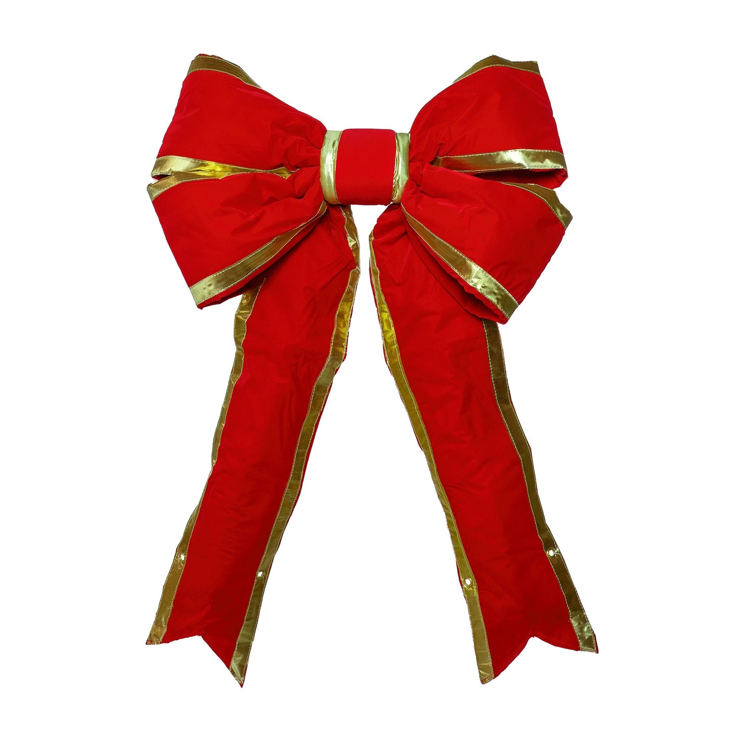 Red Bow with Gold Trim