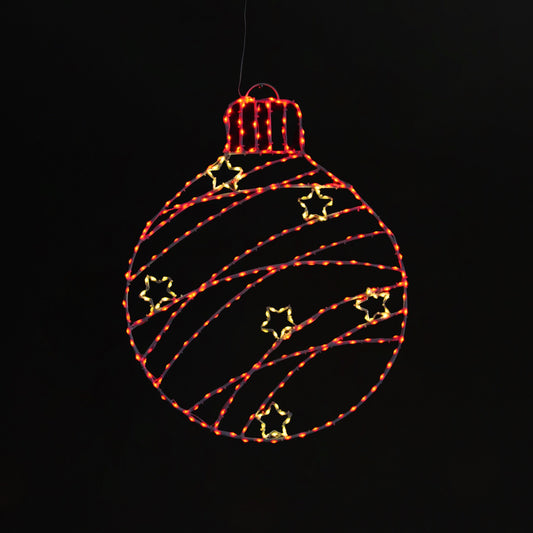 Round Christmas Ornament 30" Wire Décor