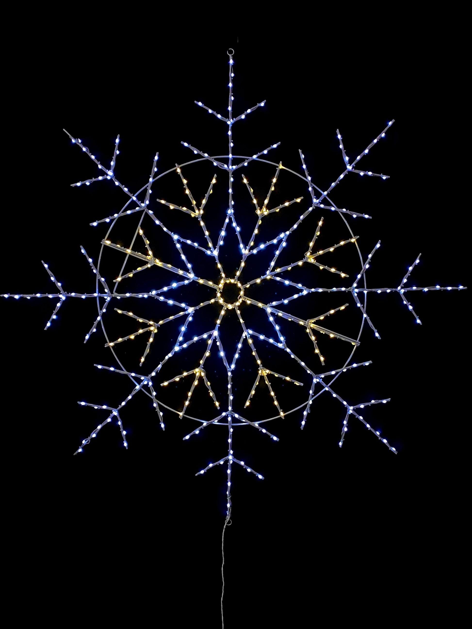 Wire Décor LED Snowflake 56" - Champagne ( 8 Function)