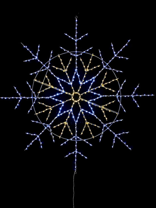 Wire Décor LED Snowflake 56" - Champagne ( 8 Function)